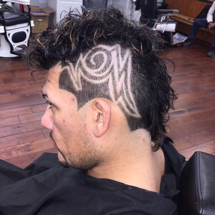graffiti design into a mohawk