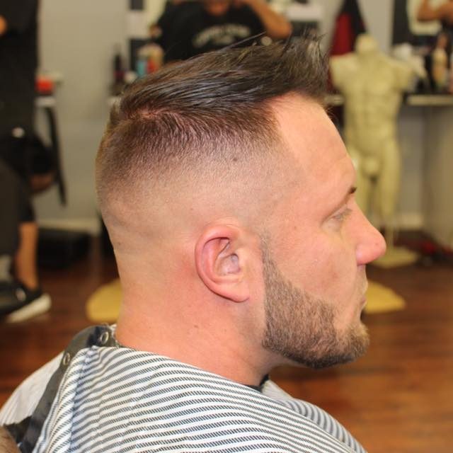 really nice fade with gel in hair